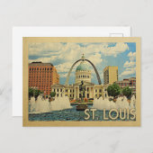 Saint Louis Missouri Vintage Travel Postkarte (Vorne/Hinten)