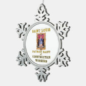 SAINT LOUIS SCHNEEFLOCKEN Zinn-Ornament (Rechts)