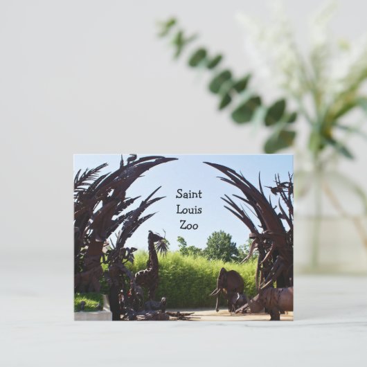 Saint Louis Zoo Postkarte (Stehend Vorderseite)