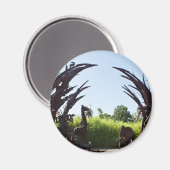 Saint Louis Zoo Skulptur Magnet (Vorderseite/Rückseite)