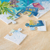 Saint Lucia Antilles Travel Map Puzzle (Seite)
