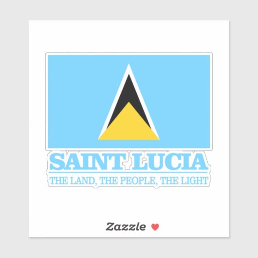 Saint Lucia Aufkleber (Blatt)