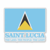 Saint Lucia Aufkleber (Vorderseite)