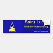 Saint Lucia Autoaufkleber (Vorne)