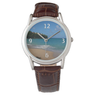 Saint Lucia Beach Tropical Ferien Landschaft Armbanduhr