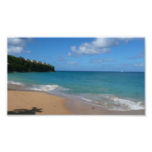 Saint Lucia Beach Tropical Ferien Landschaft Fotodruck (Vorne)