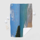 Saint Lucia Beach Tropical Ferien Landschaft Golfhandtuch (Insitu)