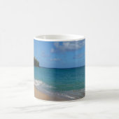 Saint Lucia Beach Tropical Ferien Landschaft Kaffeetasse (Mittel)