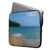Saint Lucia Beach Tropical Ferien Landschaft Laptopschutzhülle (Vorderseite Links)