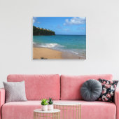 Saint Lucia Beach Tropical Ferien Landschaft Leinwanddruck (Insitu (Wohnzimmer))
