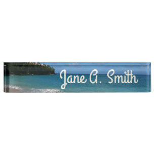 Saint Lucia Beach Tropical Ferien Landschaft Namensplakette