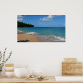 Saint Lucia Beach Tropical Ferien Landschaft Poster (Küche)