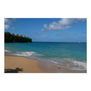 Saint Lucia Beach Tropical Ferien Landschaft Poster