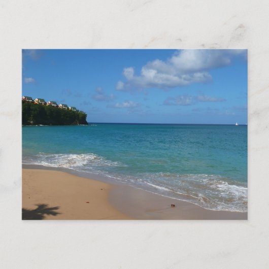 Saint Lucia Beach Tropical Ferien Landschaft Postkarte (Vorderseite)