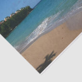 Saint Lucia Beach Tropical Ferien Landschaft Seidenpapier (Ausschnitt)