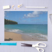 Saint Lucia Beach Tropical Ferien Landschaft Seidenpapier (Handwerk)