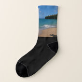 Saint Lucia Beach Tropical Ferien Landschaft Socken (Links - Außen)