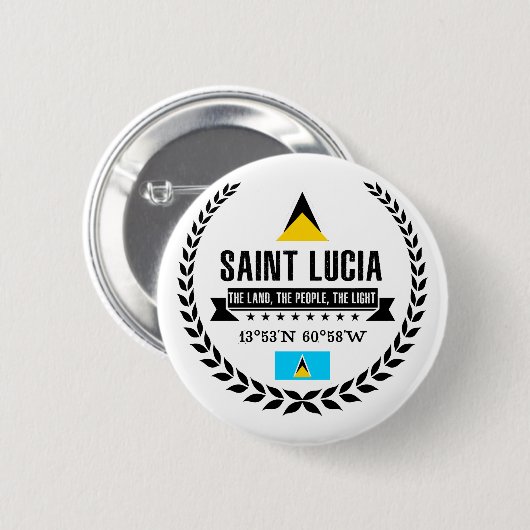 Saint Lucia Button (Vorne & Hinten)