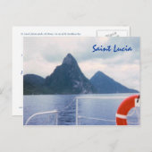 Saint Lucia Custom Postcard Postkarte (Vorne/Hinten)