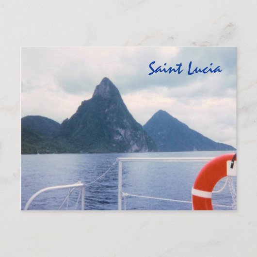 Saint Lucia Custom Postcard Postkarte (Vorderseite)