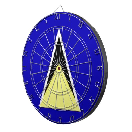 Saint Lucia Dartscheibe (Vorderseite rechts)
