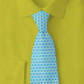 Saint Lucia Flag Brick Pattern Krawatte