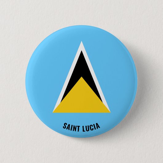 Saint Lucia Flag Charming Patriotic Button (Vorderseite)