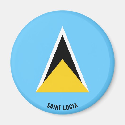 Saint Lucia Flag Charming Patriotic Magnet (Vorne)