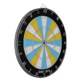 Saint Lucia Flag farbenfroh Patriotic Dartscheibe (Vorderseite Links)