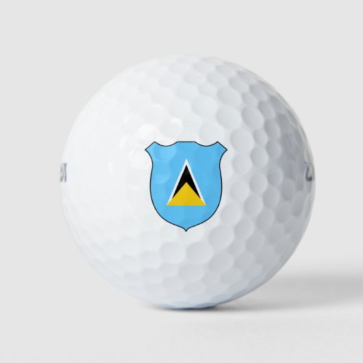 Saint Lucia Flag Grand Patriotic Golfball (Vorderseite)