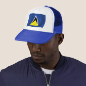 Saint Lucia Flag Hat Truckerkappe (Beispiel)