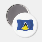 Saint Lucia Flag Magnet (Vorderseite/Rückseite)