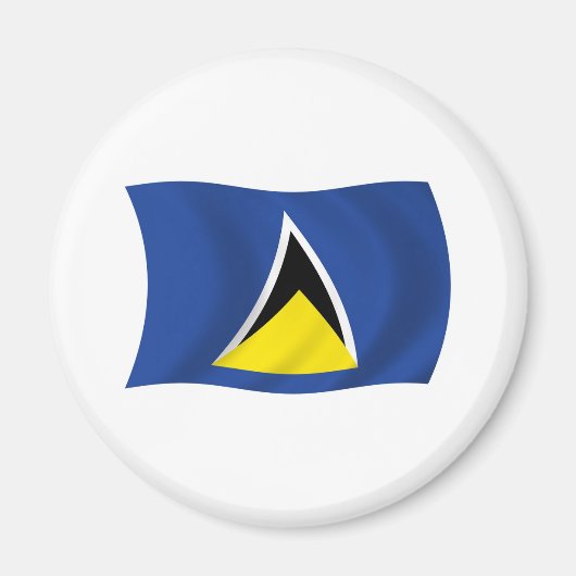 Saint Lucia Flag Magnet (Vorne)
