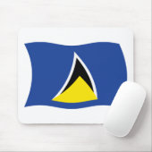Saint Lucia Flag Mousepad (Mit Mouse)