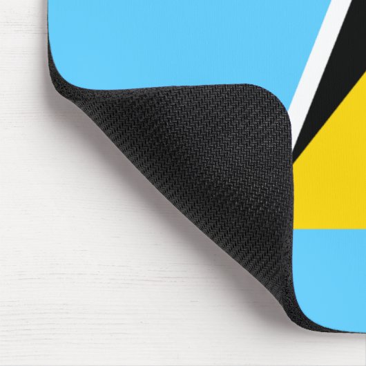 Saint Lucia Flag Mousepad (Ecke)