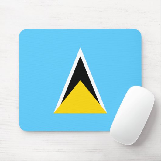 Saint Lucia Flag Mousepad (Mit Mouse)