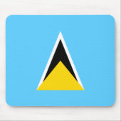 Saint Lucia Flag Mousepad (Vorne)