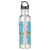 Saint Lucia Flag Patriotic Edelstahlflasche (Rückseite)