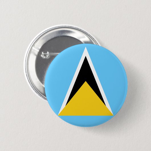 Saint Lucia Flag Saint Lucia Unabhängigkeit Button (Vorne & Hinten)