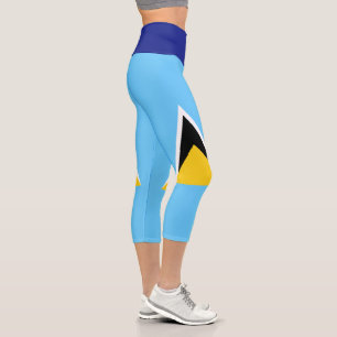 Saint Lucia Flag Saint Lucia Unabhängigkeit Capri Leggings