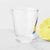 Saint Lucia Flag Schnapsglas (Links)
