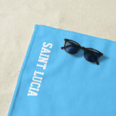 Saint Lucia Flag Splendid Patriotic Strandtuch (Beispiel)