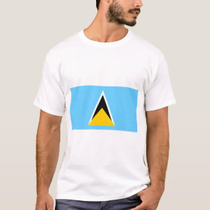 Saint Lucia Flagge T-Shirt