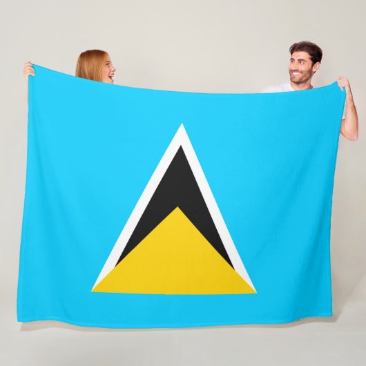 Saint Lucia Fleecedecke (Beispiel)