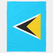 Saint Lucia Fleecedecke (Vorderseite)