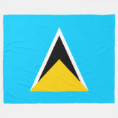 Saint Lucia Fleecedecke (Vorderseite (Horizontal))