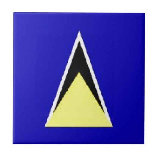 Saint Lucia Fliese (Vorderseite)