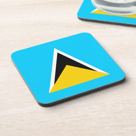 Saint Lucia Getränkeuntersetzer (Linke Seite)