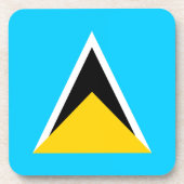 Saint Lucia Getränkeuntersetzer (Vorderseite)