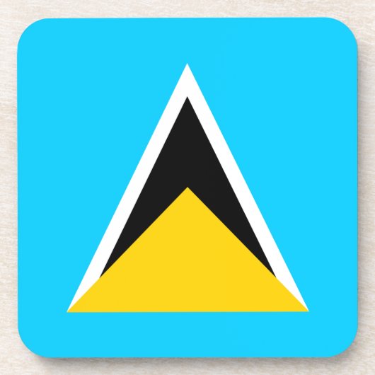 Saint Lucia Getränkeuntersetzer (Vorderseite)